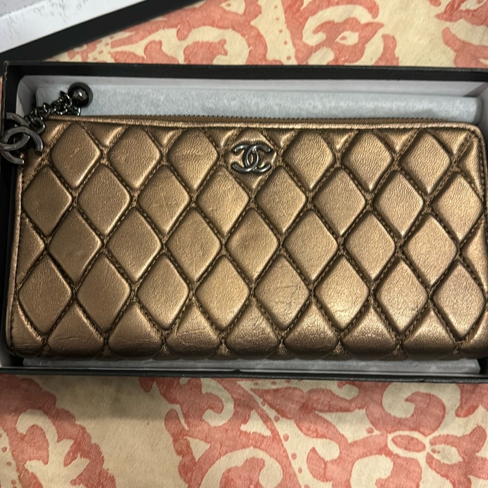 Gold Chanel bag